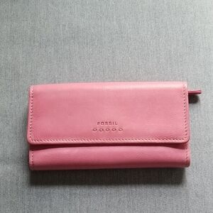 Fossil Rose Leather Women's Wallet